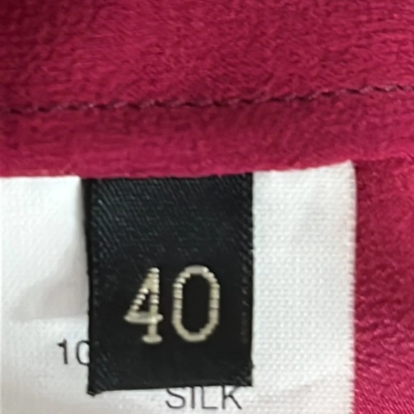 Etro 100% Silk Sleeveless V Neck True Wrap Top in Scarlet - Size Small (40 IT) - Picture 5 of 6